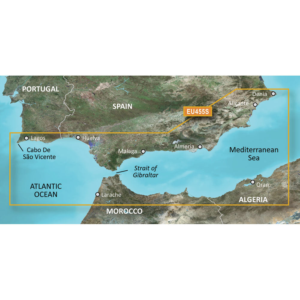 Garmin BlueChart g3 Vision HD - VEU455S - Alicante to Cabo de Sao Vicente - microSD/SD [010-C0799-00]