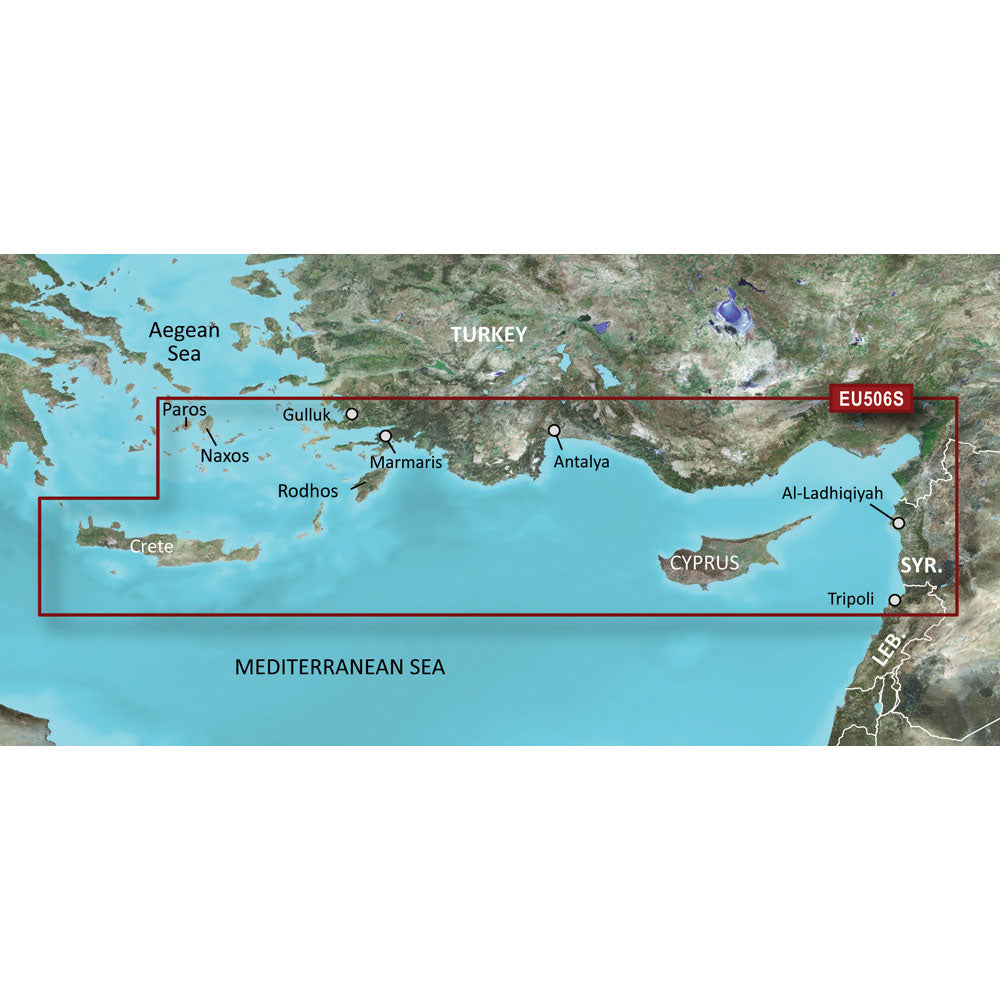 Garmin BlueChart g3 Vision HD - VEU506S - Crete To Cyprus - microSD/SD [010-C0850-00]