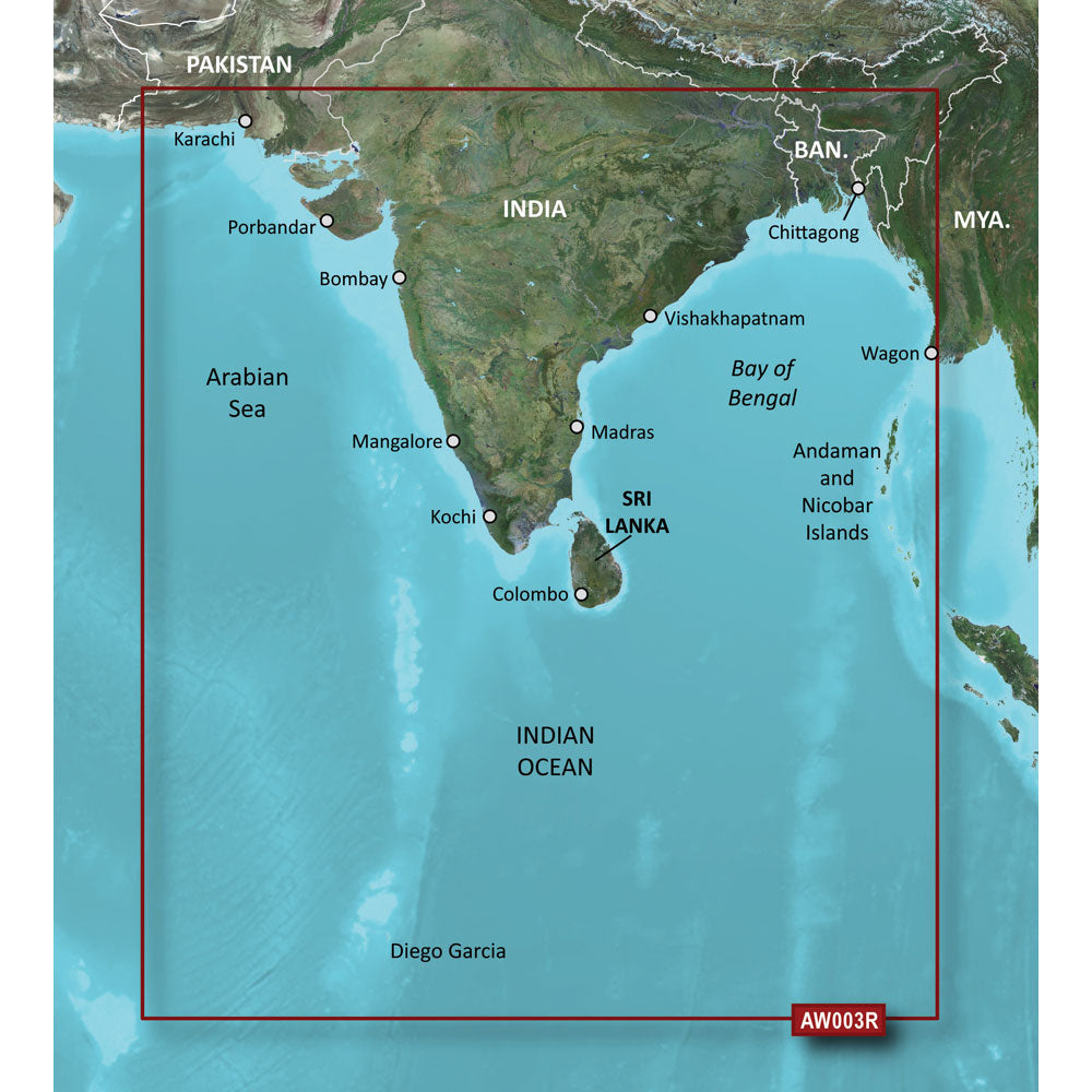 Garmin BlueChart g3 Vision HD - VAW003R - Indian Subcontinent - microSD/SD [010-C0755-00]