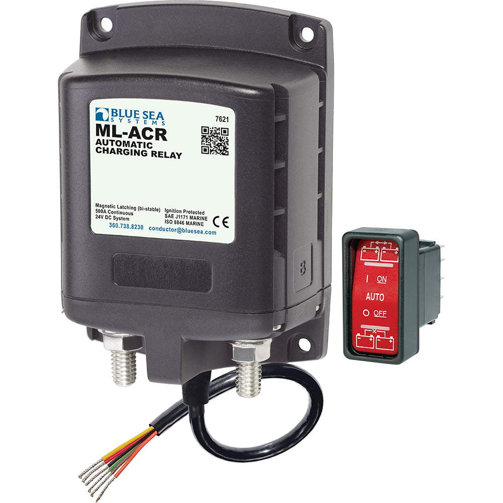 Blue Sea 7621 ML-Series Automatic Charging Relay (Magnetic Latch) 24V DC [7621]