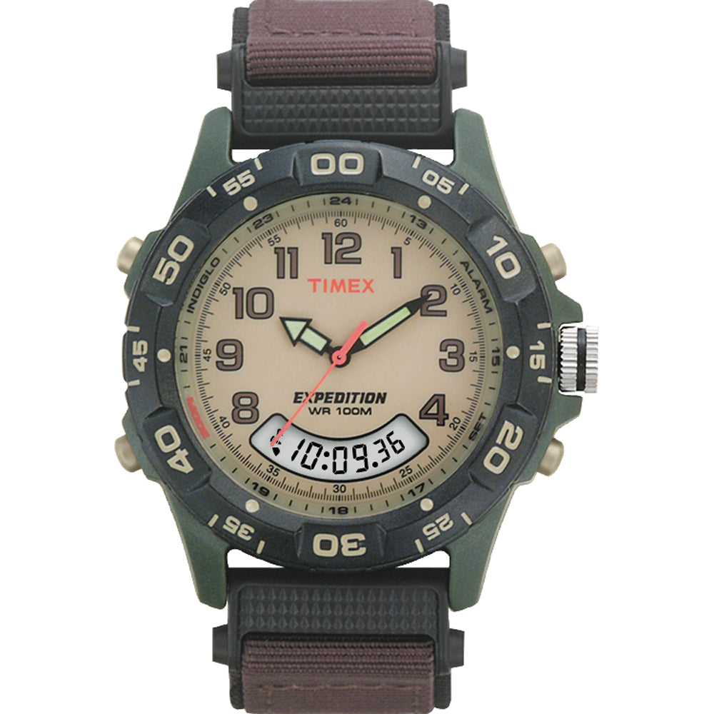 Timex Expedition Resin Combo Classic Analog Green/Black/Brown [T45181]