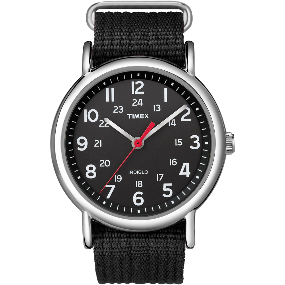 Timex Weekender Slip-Thru Watch - Black [T2N647]