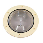 Beckson 4" Clear Center Screw-Out Deck Plate - Beige [DP40-N-C]