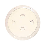 Beckson 8" Smooth Center Screw-Out Deck Plate - Beige [DP80-N]