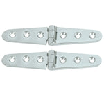 Whitecap Strap Hinge - CP/Brass - 6" x 1-1/8" - Pair [S-605C]