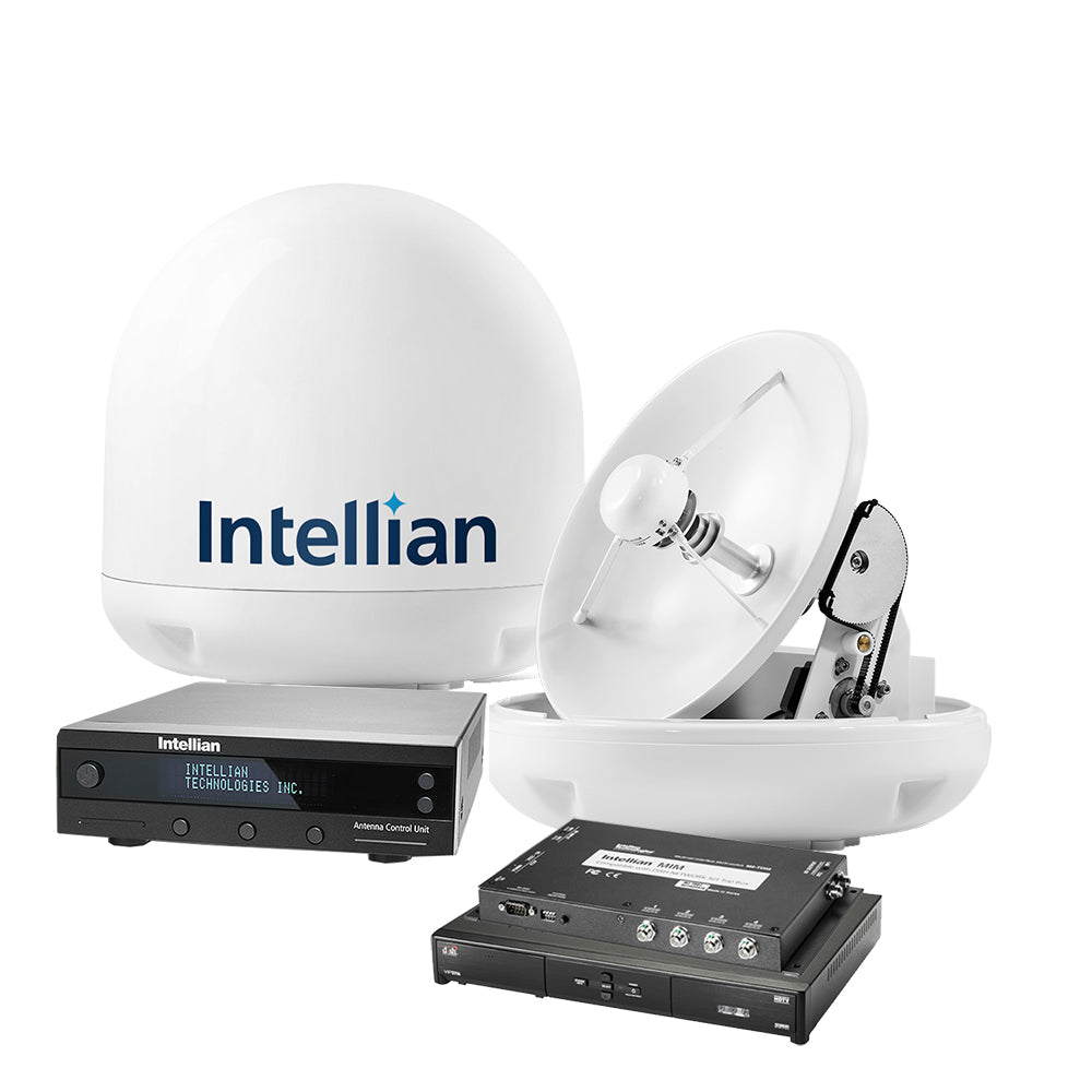 Intellian i3 "Dish In a Box" System with 15" Antenna, DISH/Bell MIM Switch, 15M RG6 Cable,  VIP211z DISH HD Receiver* [B4-I3DNSB]