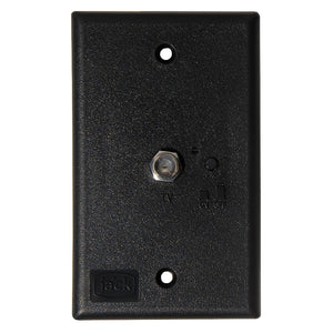 KING Jack PB1001 TV Antenna Power Injector Switch Plate - Black [PB1001]