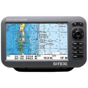 SI-TEX SVS-1010C 10" Chartplotter w/Internal GPS Antenna & Navionics+ Card [SVS-1010C]