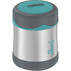 Thermos Foogo Stainless Steel, Vacuum Insulated Food Jar - Teal/Smoke - 10 oz. [B3004TS2]