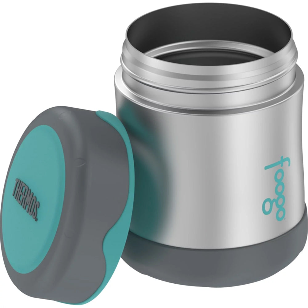 Thermos Foogo Stainless Steel, Vacuum Insulated Food Jar - Teal/Smoke - 10 oz. [B3004TS2]