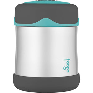 Thermos Foogo Stainless Steel, Vacuum Insulated Food Jar - Teal/Smoke - 10 oz. [B3004TS2]