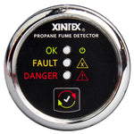 Xintex Propane Fume Detector w/Plastic Sensor - No Solenoid Valve - Chrome Bezel Displa [P-1C-R]