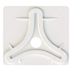 KING Jack/Omni Antenna Mounting Plate - White [MB8200]