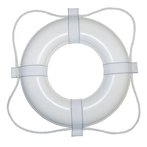 Taylor Made White 30" Foam Ring Buoy w/White Grab Line [380]