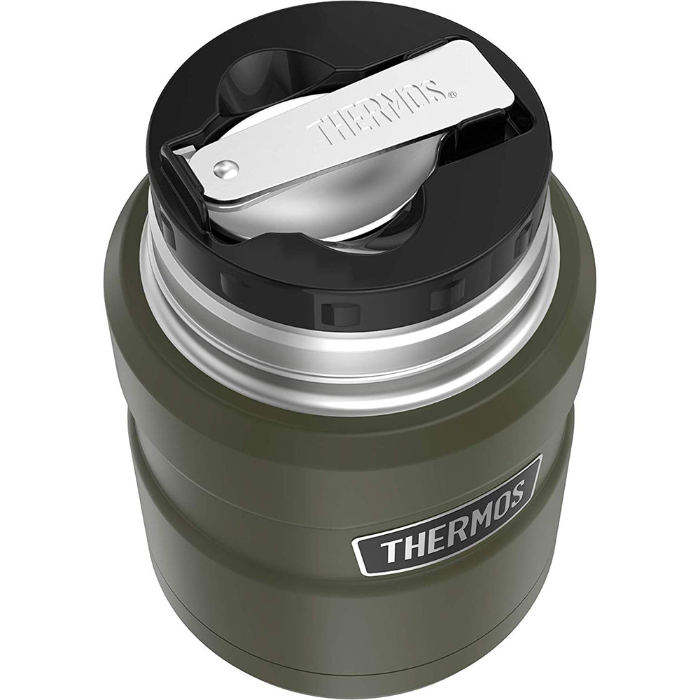 Thermos Stainless King Vacuum Insulated Stainless Steel Food Jar - 16oz - Matte Army Green [SK3000AGTRI4]