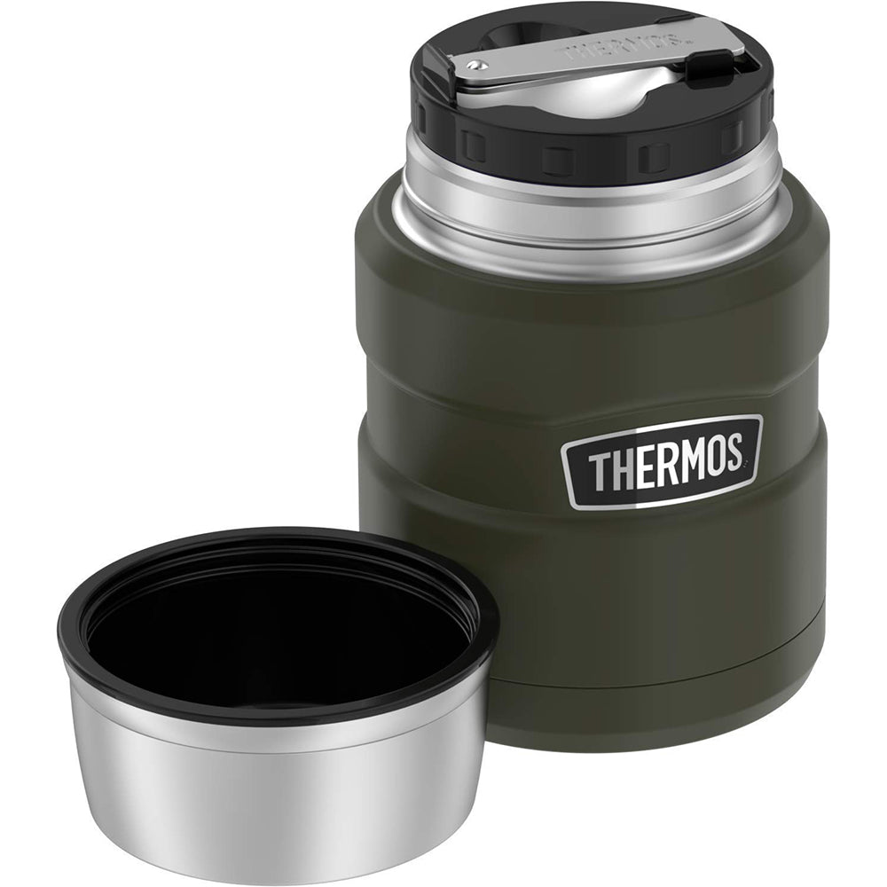 Thermos Stainless King Vacuum Insulated Stainless Steel Food Jar - 16oz - Matte Army Green [SK3000AGTRI4]