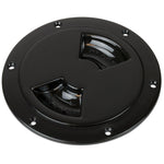 Sea-Dog Smooth Quarter Turn Deck Plate - Black - 8" [336185-1]