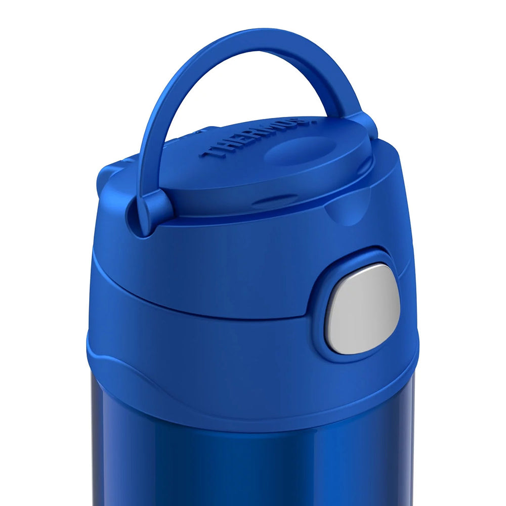 Thermos FUNtainer Stainless Steel Insulated Blue Water Bottle w/Straw - 12oz [F4019BL6]