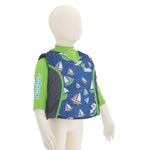 Puddle Jumper Kids 2-in-1 Life Jacket  Rash Guard - Sailboards - 33-55lbs [2000033185]