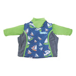 Puddle Jumper Kids 2-in-1 Life Jacket  Rash Guard - Sailboards - 33-55lbs [2000033185]