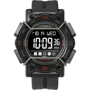 Timex Expedition Digital Face 47mm - Black Screen w/Black Resin Strap [TW4B17900JV]