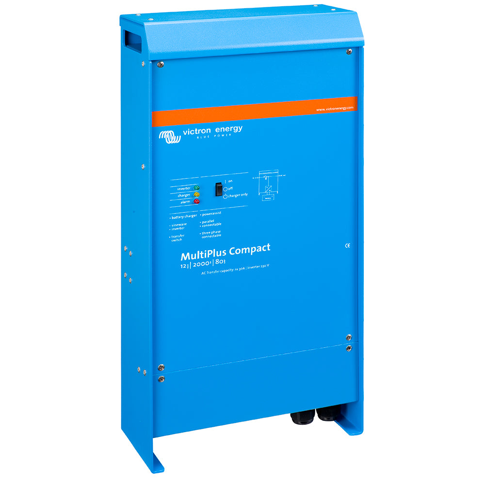 Victron MultiPlus Inverter/Charger 12VDC - 2000VA - 80AMP Battery Charger - 50AMP Transfer Switch - UL Approved [CMP122200100]