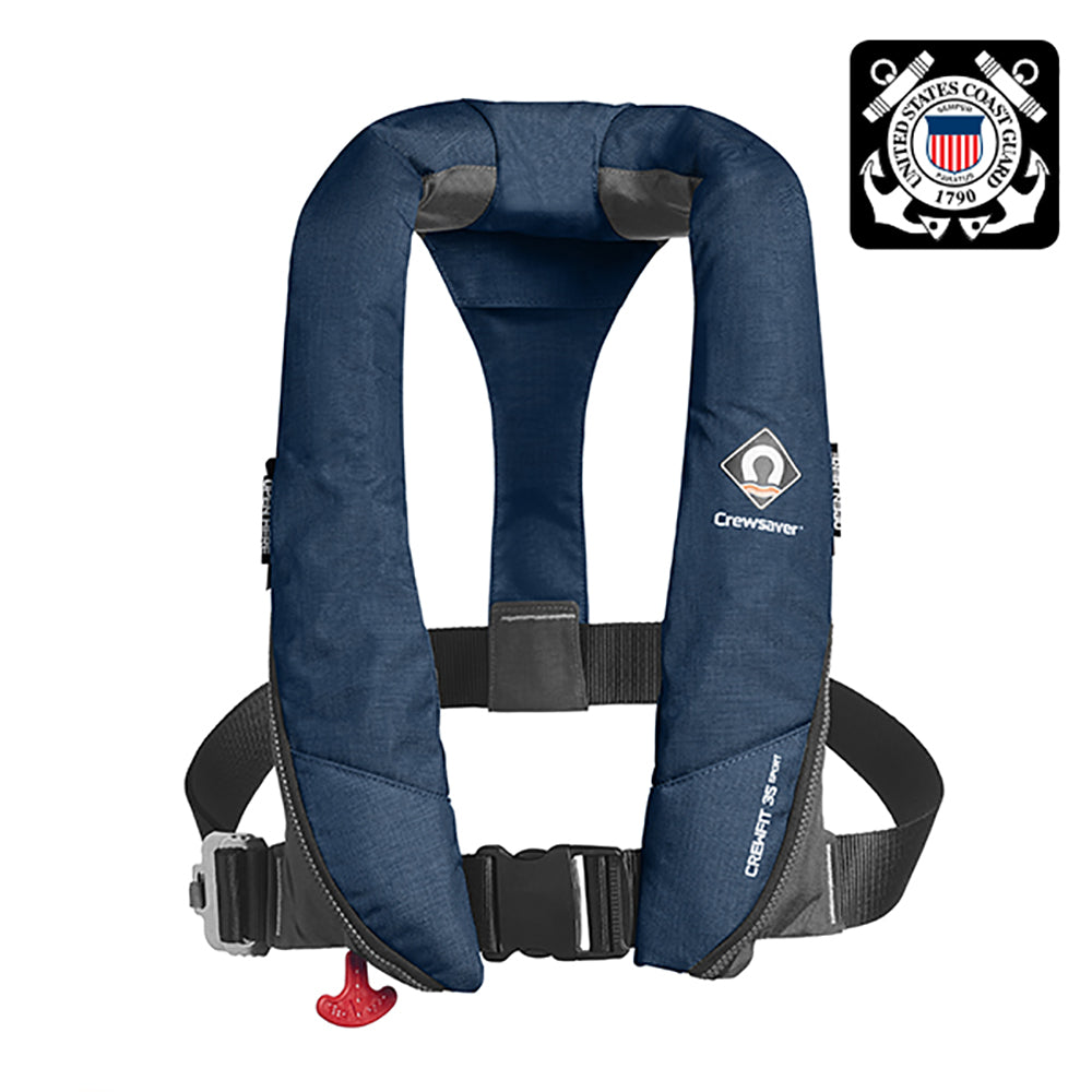 Crewsaver Crewfit 35 Sport USCG Automatic Life Jacket - Navy Blue [904054]