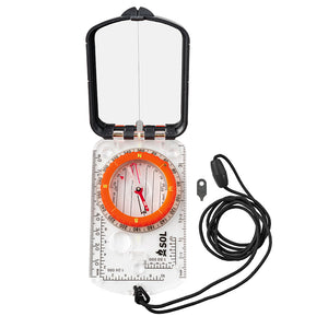 S.O.L. Survive Outdoors Longer Sighting Compass w/Mirror [0140-0030]