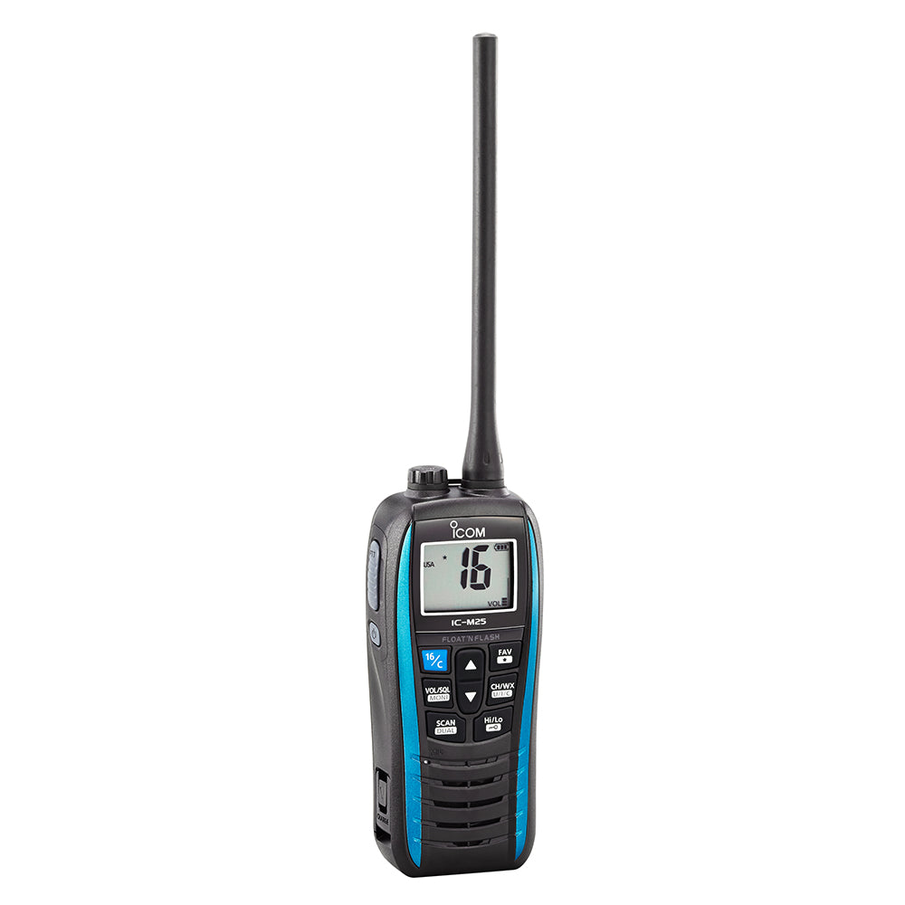 Icom M25 Handheld Floating VHF Marine Radio - Marine Blue [M25-31]