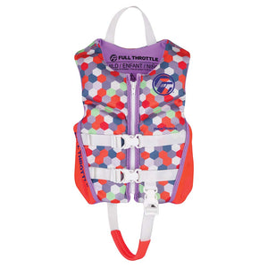 Full Throttle Child Rapid-Dry Flex-Back Life Jacket - Pink [142500-105-001-22]