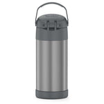 Thermos FUNtainer Stainless Steel Insulated Straw Bottle - 12oz - Grey [F4100CH6]