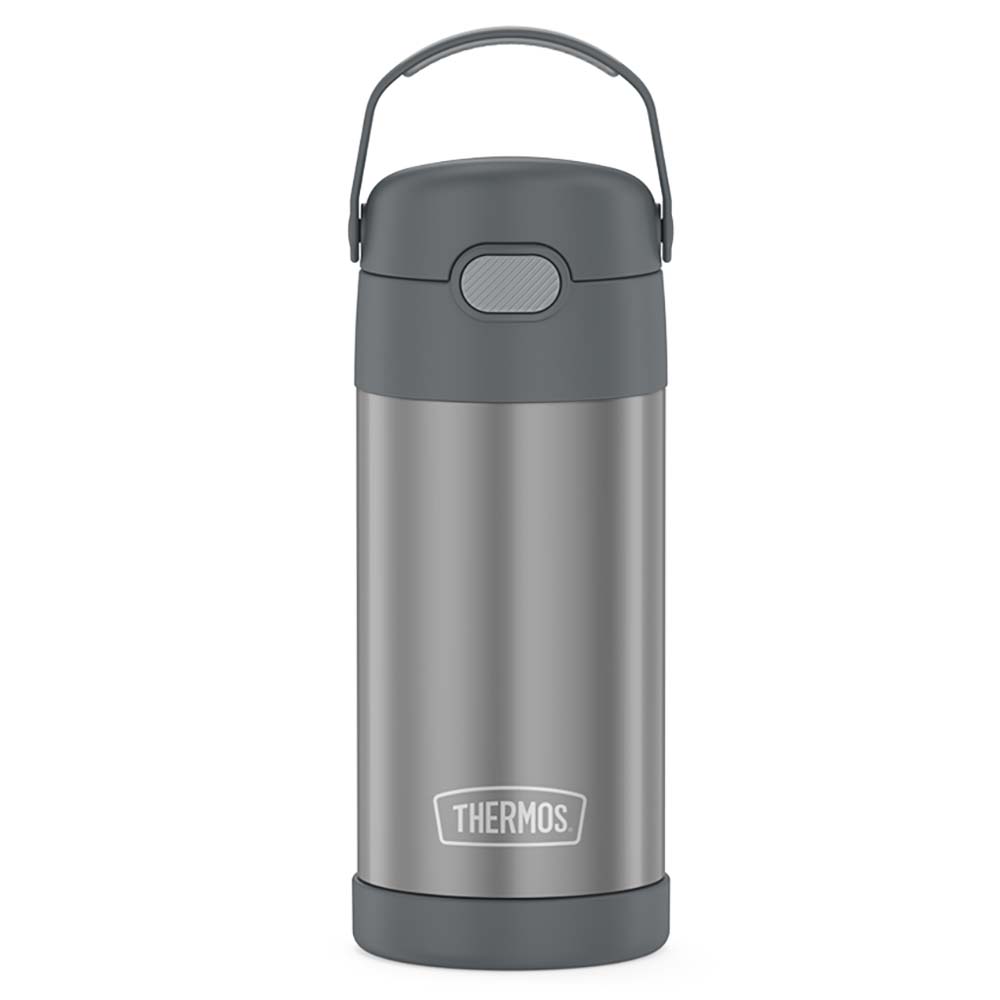 Thermos FUNtainer Stainless Steel Insulated Straw Bottle - 12oz - Grey [F4100CH6]