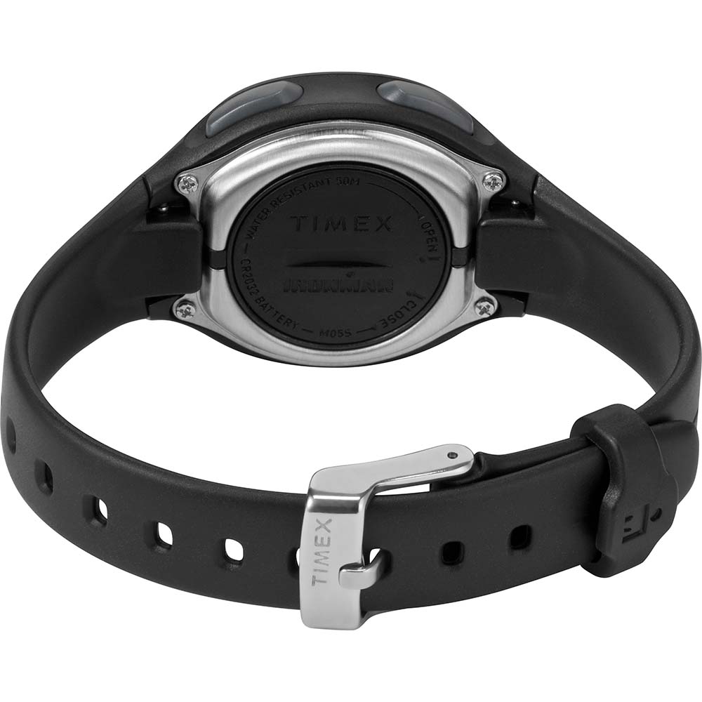 Timex IRONMAN Transit+ 33mm Resin Strap Activity  Heart Rate Watch - Black/Silver Tone [TW5M40500]