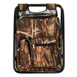 Camco Camping Stool Backpack Cooler - Camouflage [51908]